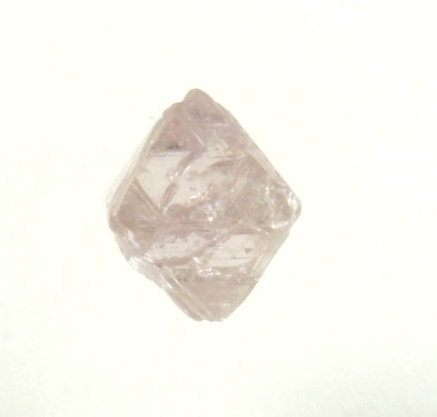 Diamond (0.38 carat pink octahedral rough diamond) from Argyle Mine, Kimberley, Western Australia, Australia