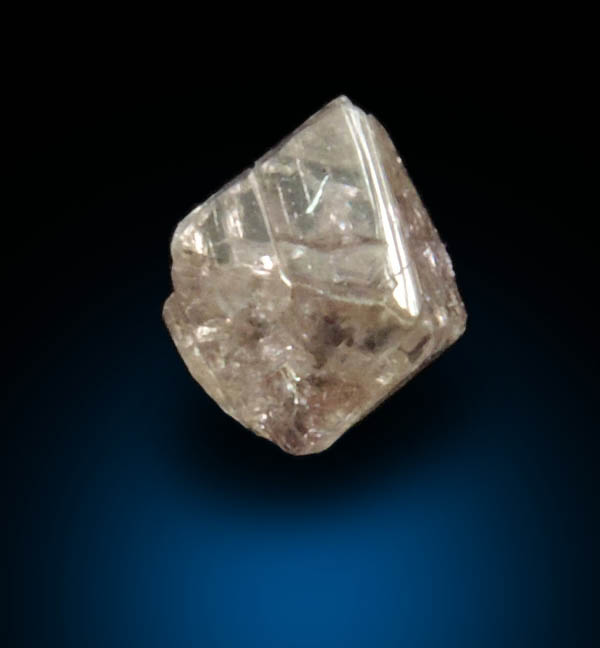 Diamond (0.44 carat pink octahedral rough diamond) from Argyle Mine, Kimberley, Western Australia, Australia