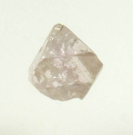 Diamond (0.44 carat pink octahedral rough diamond) from Argyle Mine, Kimberley, Western Australia, Australia