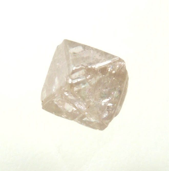 Diamond (0.44 carat pink octahedral rough diamond) from Argyle Mine, Kimberley, Western Australia, Australia