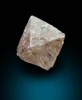 Diamond (0.44 carat pink octahedral rough diamond) from Argyle Mine, Kimberley, Western Australia, Australia