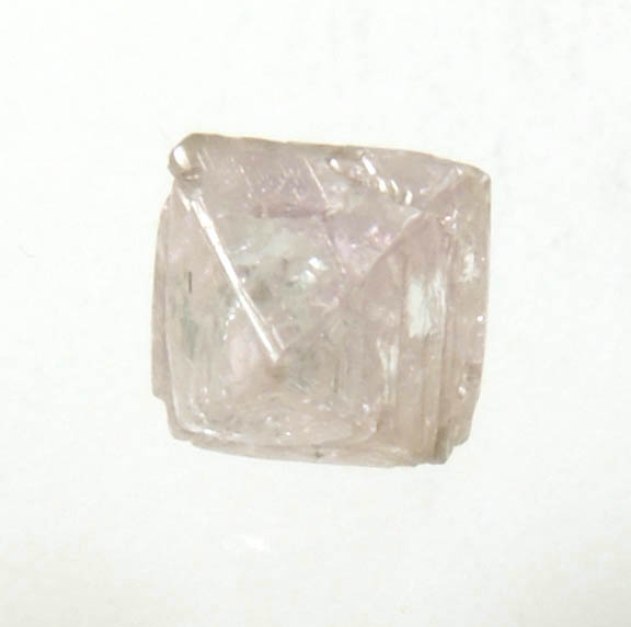 Diamond (0.44 carat pink octahedral rough diamond) from Argyle Mine, Kimberley, Western Australia, Australia