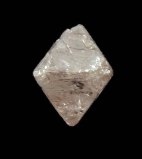 Diamond (0.44 carat pink octahedral rough diamond) from Argyle Mine, Kimberley, Western Australia, Australia