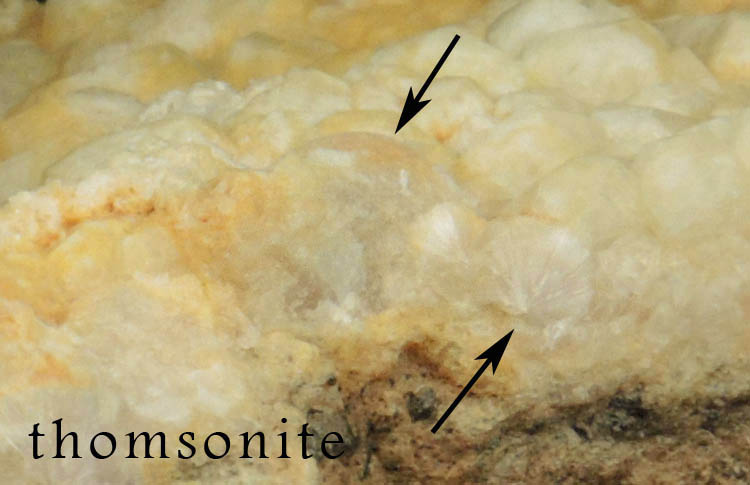 Analcime with Thomsonite from North Table Mountain, Golden, Jefferson County, Colorado