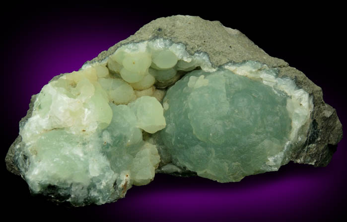 Prehnite from O and G Industries Southbury Quarry, Southbury, New Haven County, Connecticut