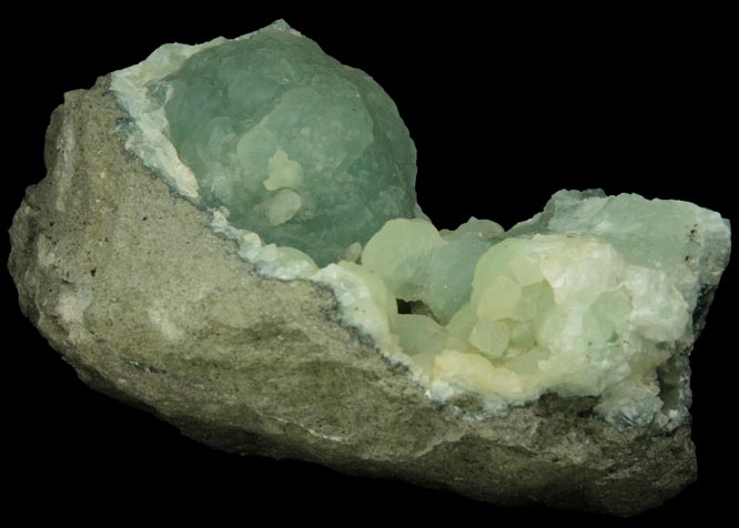 Prehnite from O and G Industries Southbury Quarry, Southbury, New Haven County, Connecticut