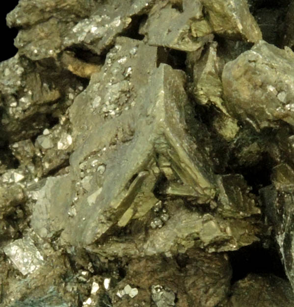 Pyrite on Chalcopyrite from French Creek Iron Mines, St. Peters, Chester County, Pennsylvania