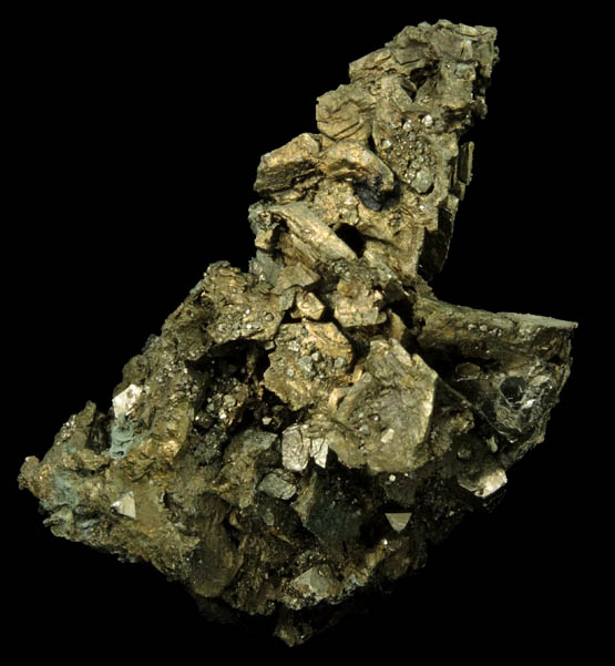 Pyrite on Chalcopyrite from French Creek Iron Mines, St. Peters, Chester County, Pennsylvania