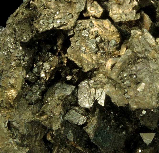 Pyrite on Chalcopyrite from French Creek Iron Mines, St. Peters, Chester County, Pennsylvania