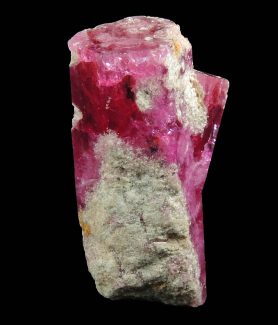 Beryl var. Red Beryl with rhyolite inclusions from Rex Harris' Ruby Violet claim, 1 km north of Bumblebee Mountain, Wah Wah Mountains, Beaver County, Utah