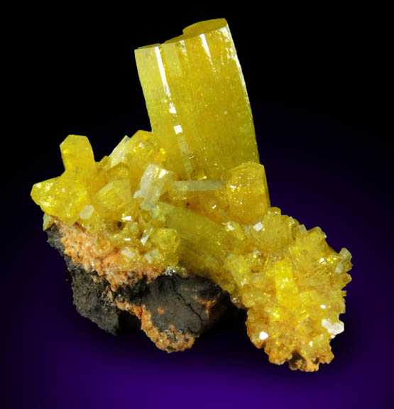 Pyromorphite from Mine des Farges, Ussel, Corrze, France