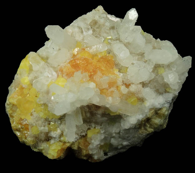 Celestine with minor Sulfur from Agrigento District (Girgenti), Sicily, Italy