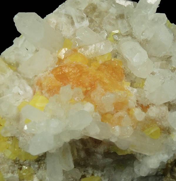 Celestine with minor Sulfur from Agrigento District (Girgenti), Sicily, Italy