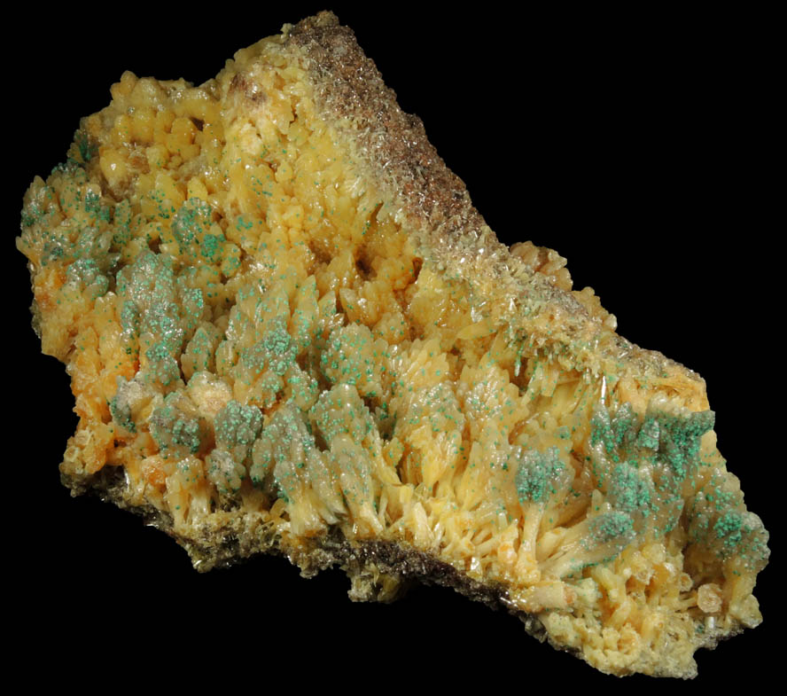 Mimetite with Mottramite from Tsumeb Mine, Otavi-Bergland District, Oshikoto, Namibia