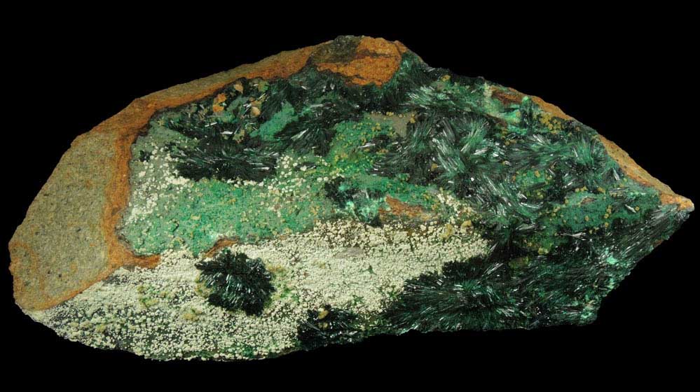 Atacamite, Chrysocolla, Halloysite from Mina la Farola, Copiapo, Atacama Desert, Chile (Type Locality for Atacamite)