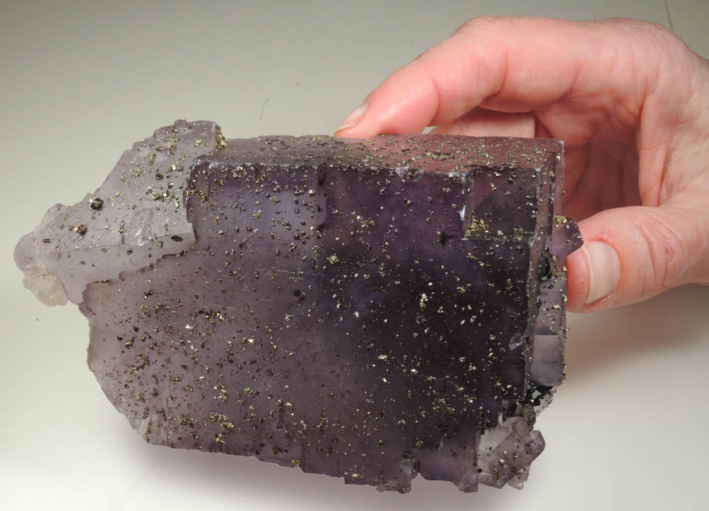 Fluorite with Chalcopyrite and Sphalerite from Denton Mine, Harris Creek District, Hardin County, Illinois