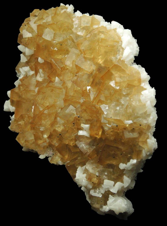 Fluorite with Dolomite and Barite from Moscona Mine, Solis, Villabona District, Asturias, Spain