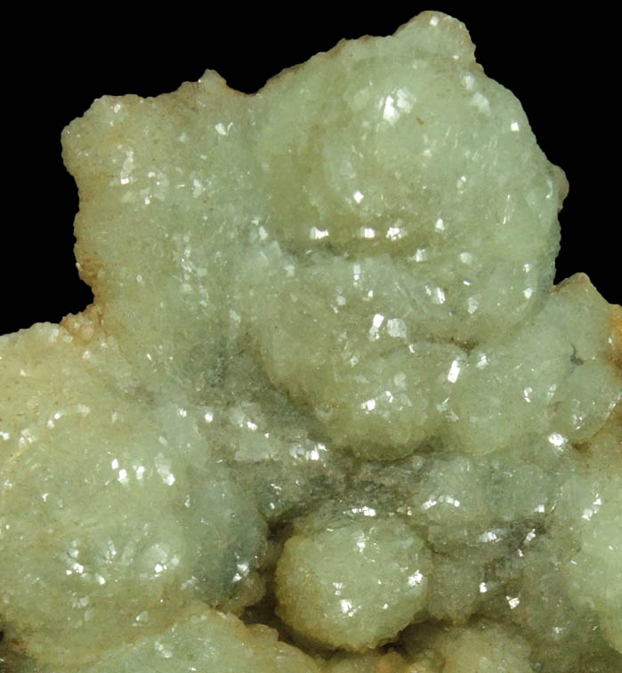 Prehnite from Riker Hill, Livingston, Essex County, New Jersey