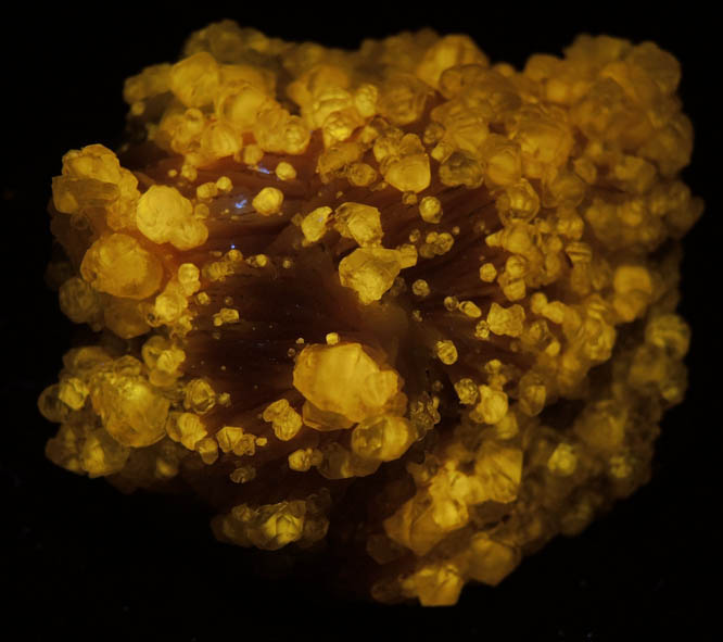 Cerussite on Barite from Mibladen, Haute Moulouya Basin, Zeida-Aouli-Mibladen belt, Midelt Province, Morocco