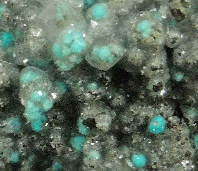 Calcite and Aurichalcite from Mina Ojuela, Mapimi, Durango, Mexico