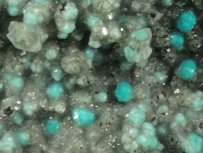 Calcite and Aurichalcite from Mina Ojuela, Mapimi, Durango, Mexico