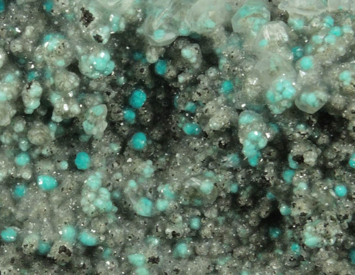 Calcite and Aurichalcite from Mina Ojuela, Mapimi, Durango, Mexico