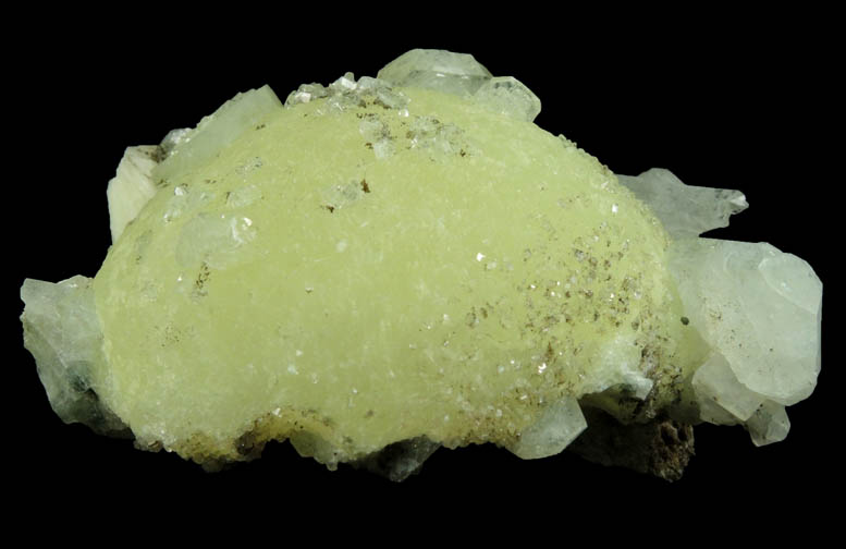 Prehnite with Apophyllite and Goethite from Millington Quarry, Bernards Township, Somerset County, New Jersey