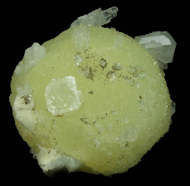Prehnite with Apophyllite and Goethite from Millington Quarry, Bernards Township, Somerset County, New Jersey