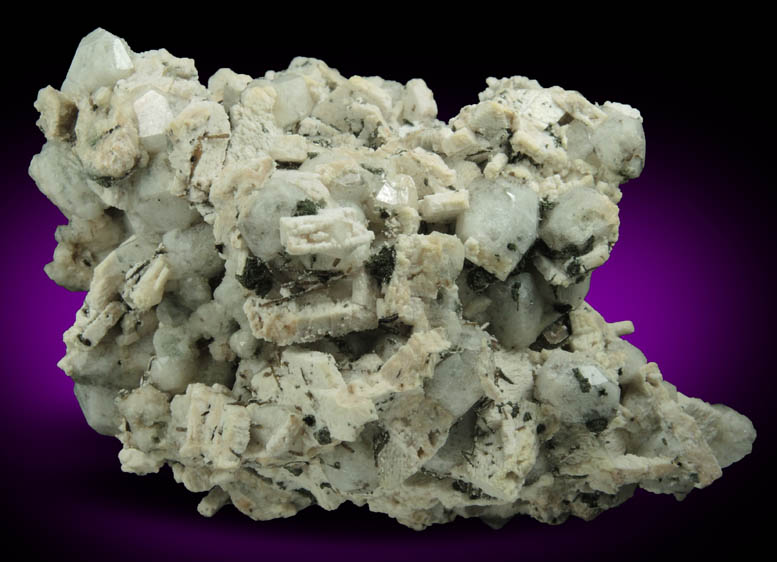 Analcime, Aegirine, Orthoclase, Chlorite, Biotite from 3M Quarry, Granite Mountain, Pulaski County, Arkansas
