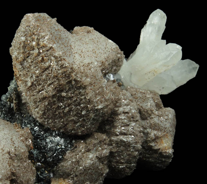 Calcite, Quartz, Sphalerite, Galena from Baia Sprie, Maramures, Romania