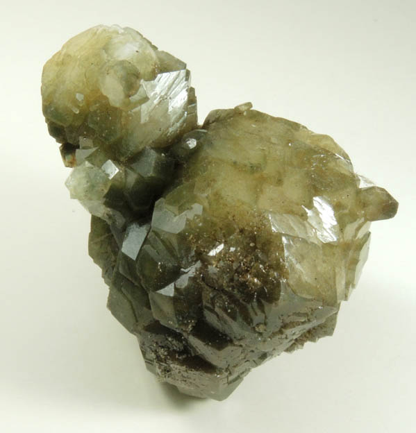 Pyrite on Apophyllite included with Chlorite from Millington Quarry, Bernards Township, Somerset County, New Jersey