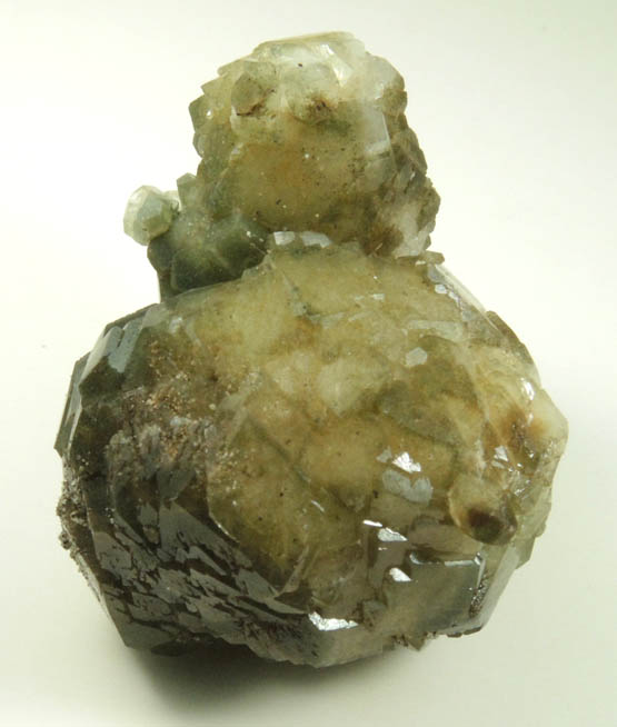 Pyrite on Apophyllite included with Chlorite from Millington Quarry, Bernards Township, Somerset County, New Jersey