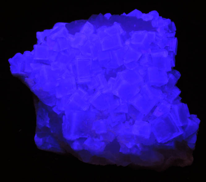 Fluorite on Quartz from Frazer's Hush Mine, Rookhope, Weardale, County Durham, England