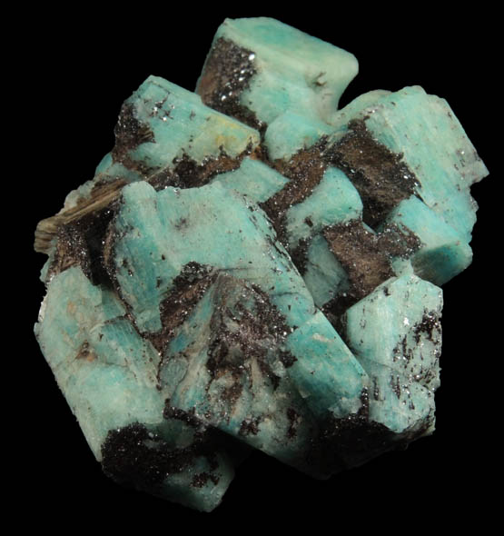 Microcline var. Amazonite with Goethite and Muscovite from Lake George District, Park County, Colorado