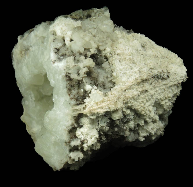 Pyrite on Datolite from Millington Quarry, State Pit, Bernards Township, Somerset County, New Jersey