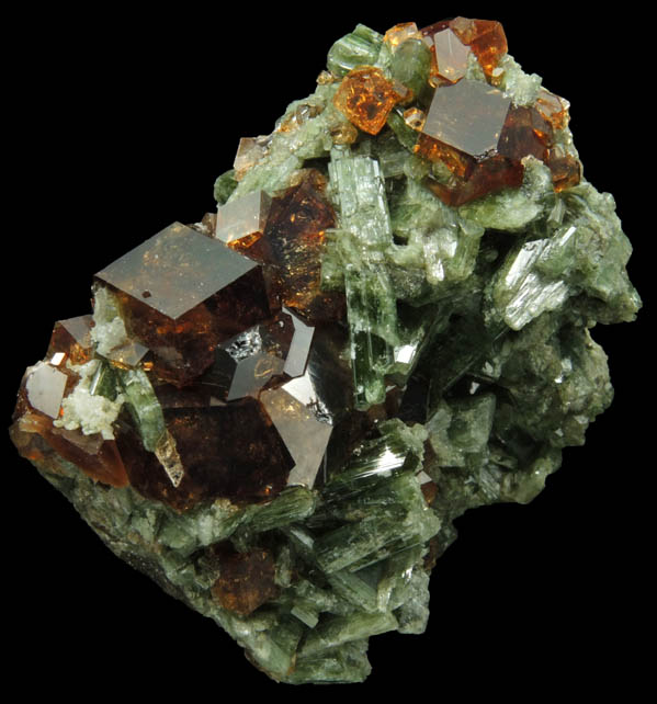 Grossular Garnet and Diopside from Belvidere Mountain Quarries, Lowell (commonly called Eden Mills), Orleans County, Vermont