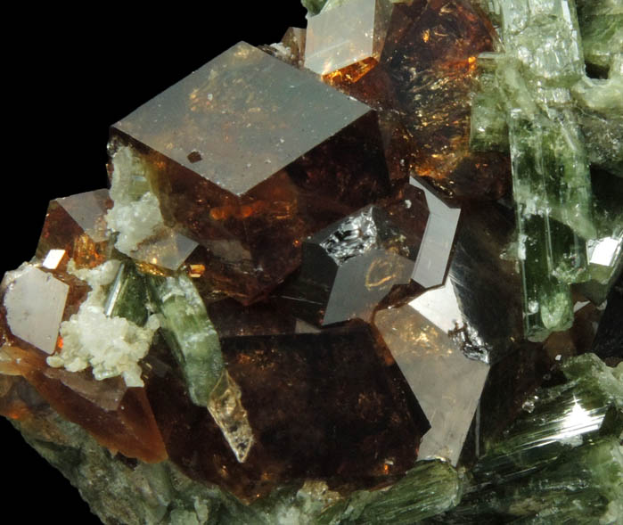 Grossular Garnet and Diopside from Belvidere Mountain Quarries, Lowell (commonly called Eden Mills), Orleans County, Vermont