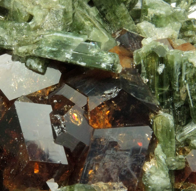 Grossular Garnet and Diopside from Belvidere Mountain Quarries, Lowell (commonly called Eden Mills), Orleans County, Vermont