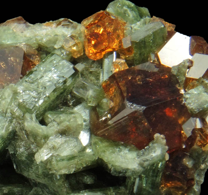 Grossular Garnet and Diopside from Belvidere Mountain Quarries, Lowell (commonly called Eden Mills), Orleans County, Vermont