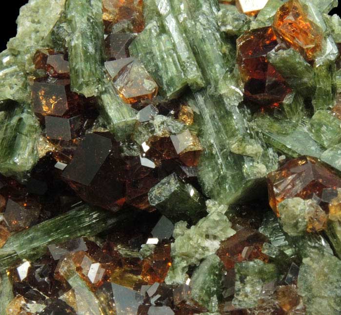 Grossular Garnet and Diopside from Belvidere Mountain Quarries, Lowell (commonly called Eden Mills), Orleans County, Vermont