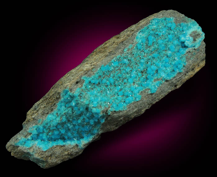 Turquoise crystals from Bishop Mine, Lynch Station, Campbell County, Virginia