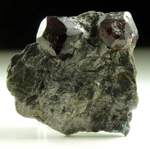 Almandine Garnet from Pipeline excavation, south of Diamond Lake, Glastonbury, Hartford County, Connecticut