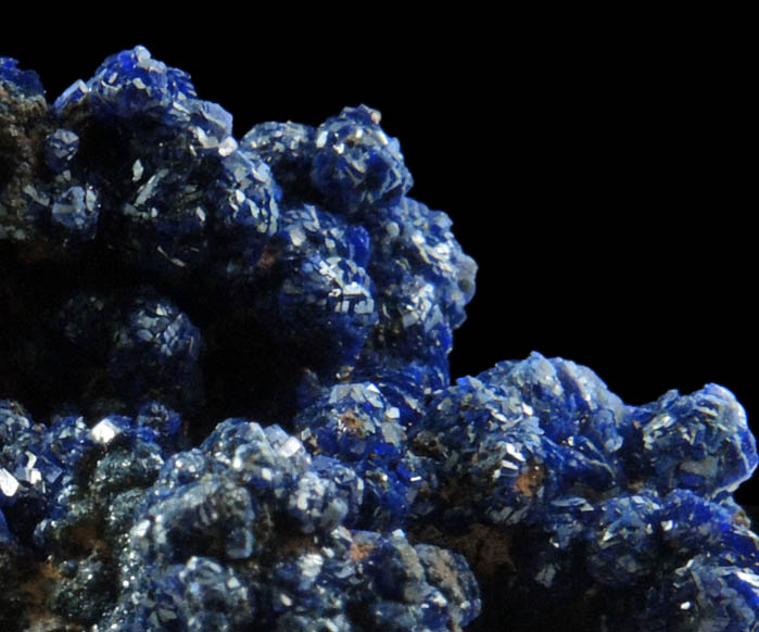 Azurite from Morenci Mine, 4750' level, Lone Star Area, Clifton District, Greenlee County, Arizona