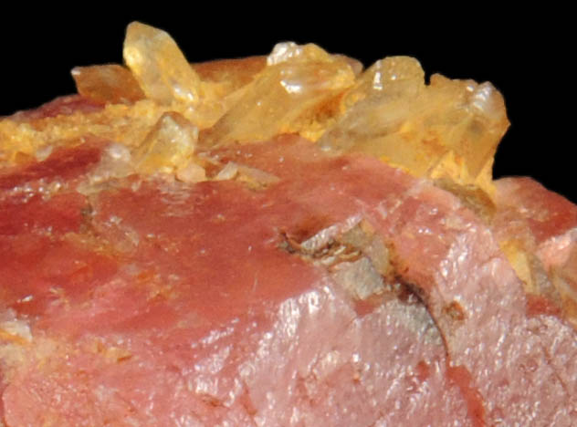 Rhodochrosite with Quartz from Sweet Home Mine, Buckskin Gulch, Alma District, Park County, Colorado