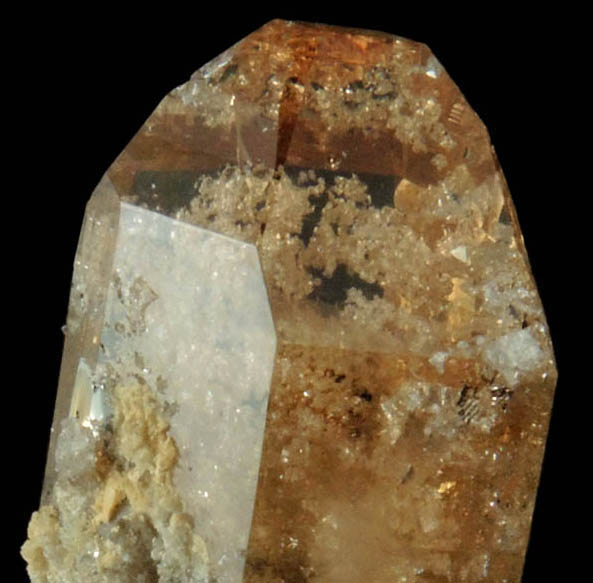 Topaz with rhyolite inclusions from Topaz Mountain, Thomas Range, Juab County, Utah