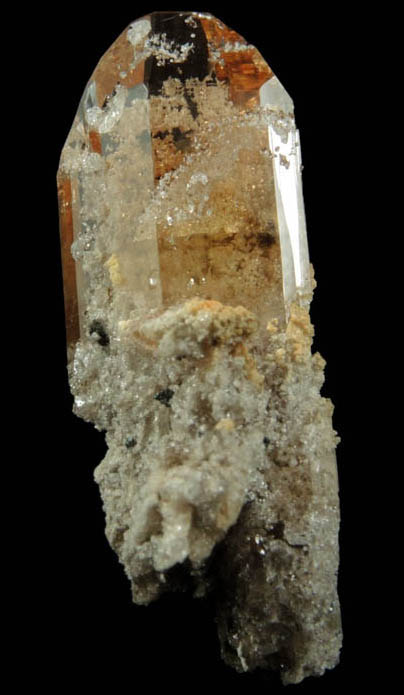 Topaz with rhyolite inclusions from Topaz Mountain, Thomas Range, Juab County, Utah