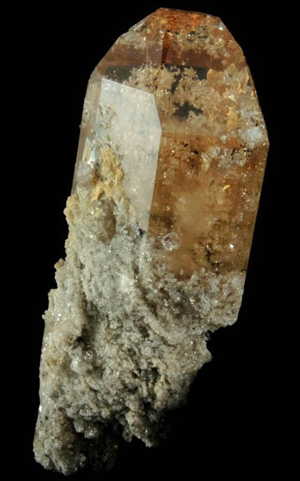 Topaz with rhyolite inclusions from Topaz Mountain, Thomas Range, Juab County, Utah