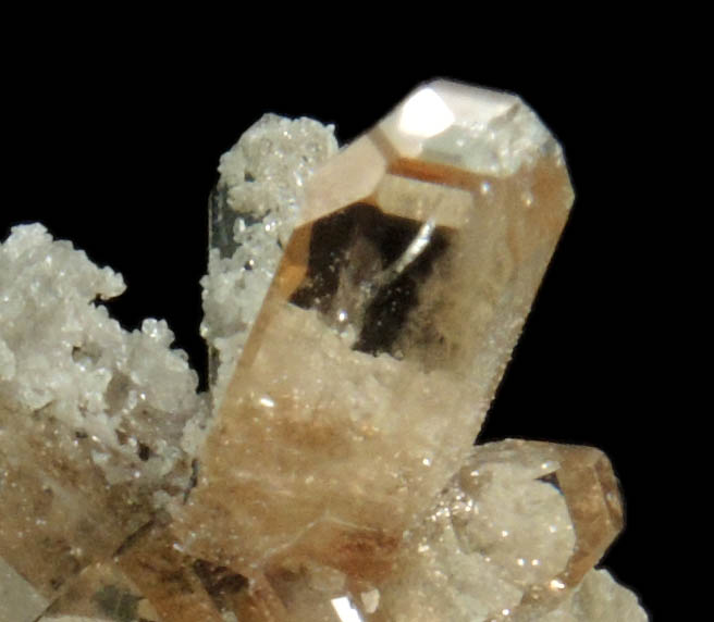 Topaz with rhyolite from Topaz Mountain, Thomas Range, Juab County, Utah