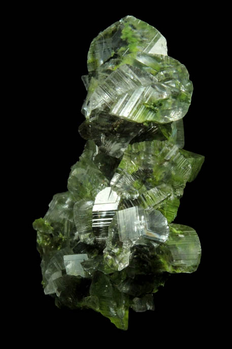 Calcite and Duftite from Tsumeb Mine, Otavi-Bergland District, Oshikoto, Namibia (Type Locality for Duftite)