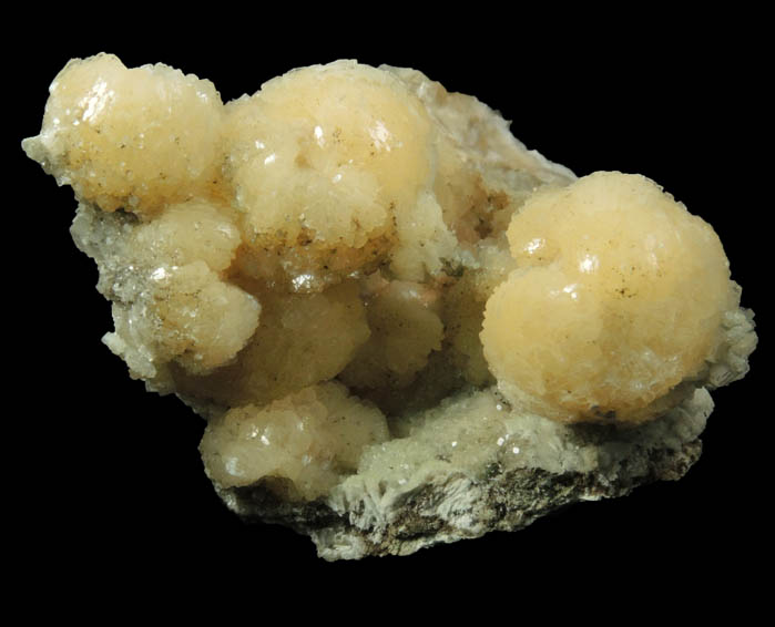 Stilbite on Heulandite with Calcite from Millington Quarry, Bernards Township, Somerset County, New Jersey